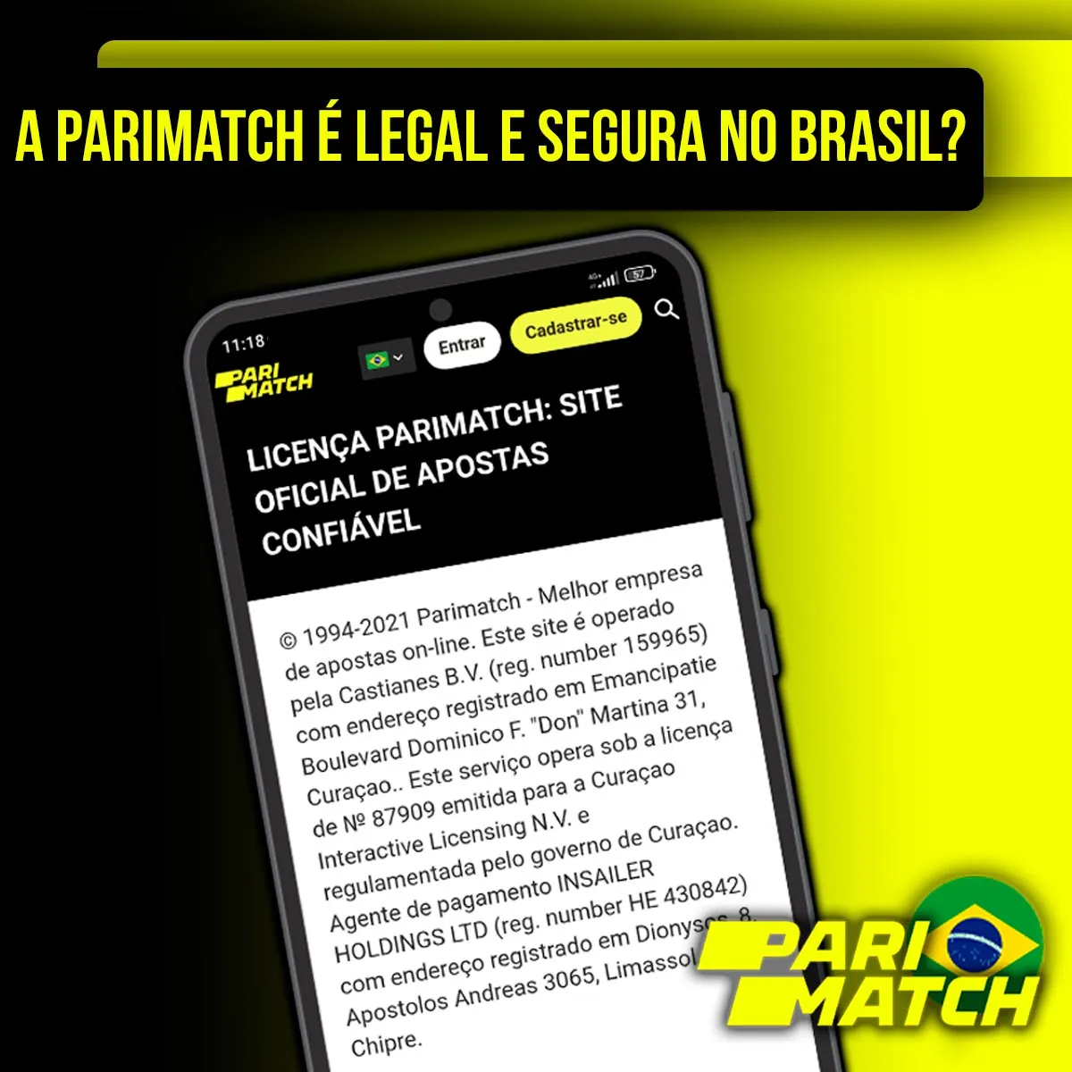 Parimatch, casa de apostas licenciada no Brasil