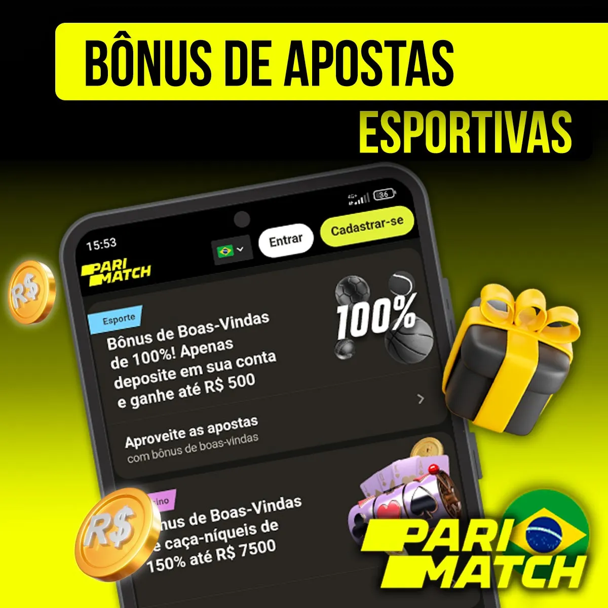 Bônus de boas-vindas de apostas esportivas Parimatch Brasil