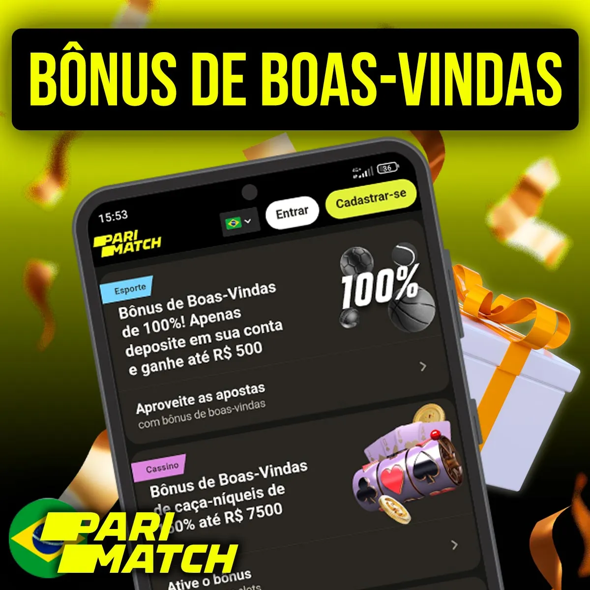Programa de bônus para novos usuários da casa de apostas Parimatch no Brasil