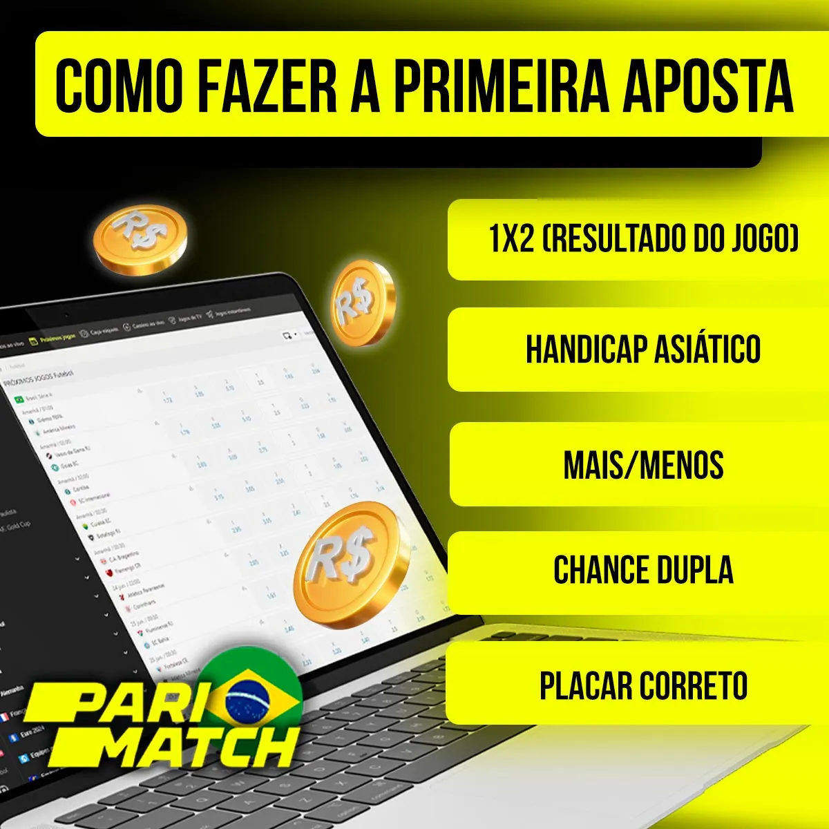 Como fazer a primeira aposta na casa de apostas Parimatch no mercado brasileiro