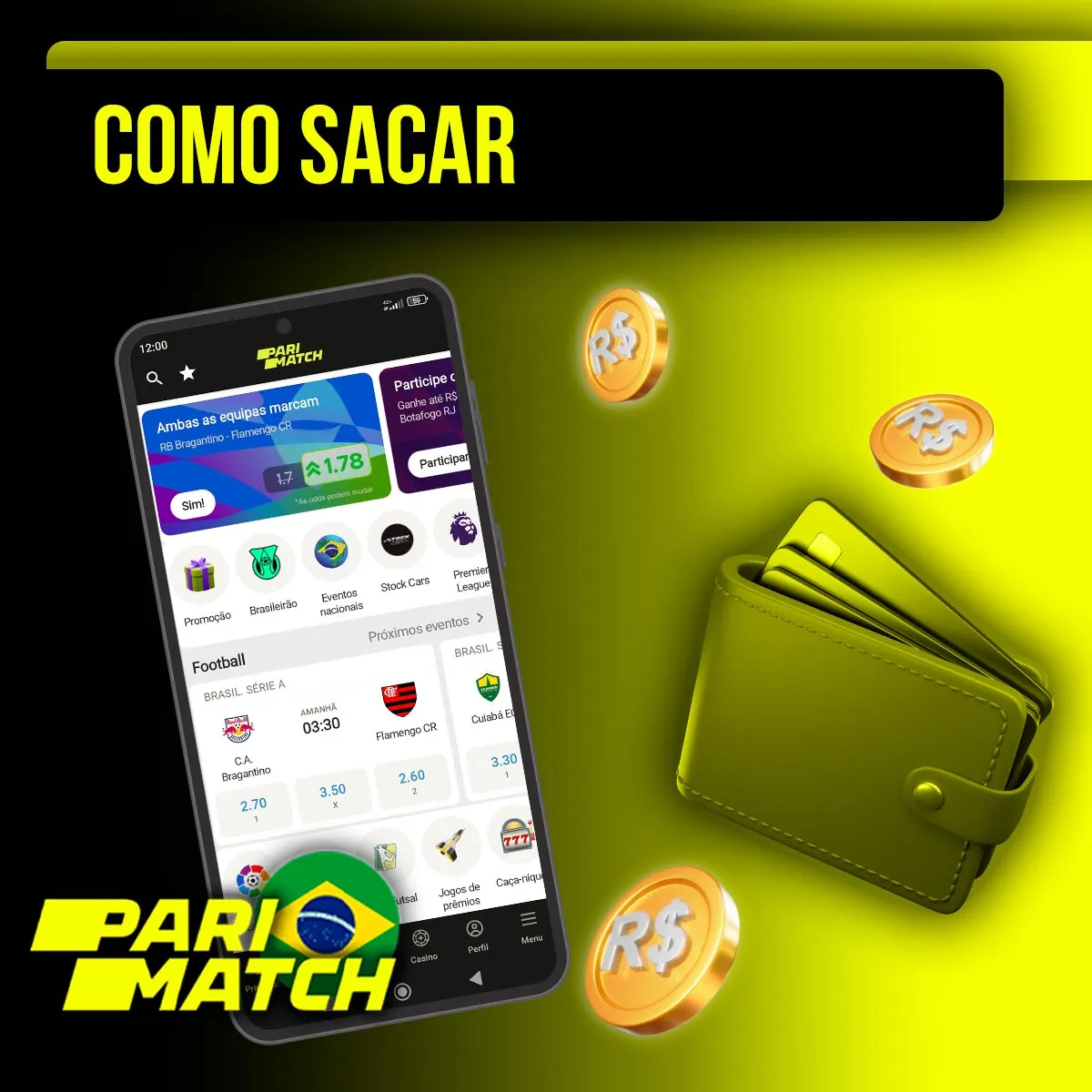 Opções de saque disponíveis na casa de apostas Parimatch no Brasil