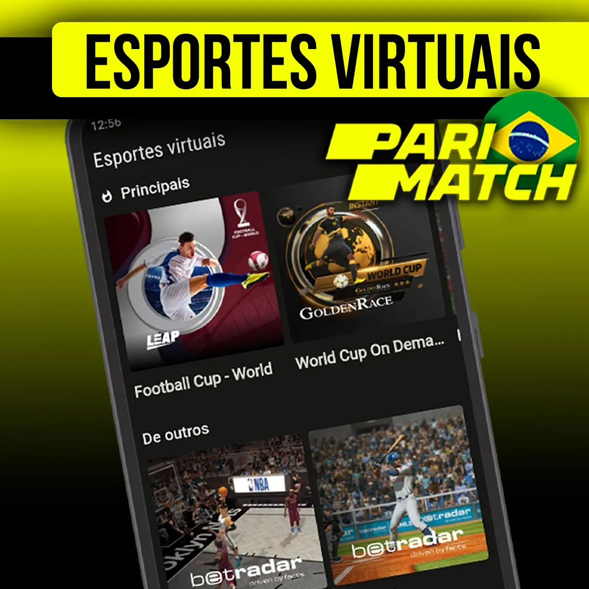 Esportes virtuais no cassino da casa de apostas Parimatch Brasil