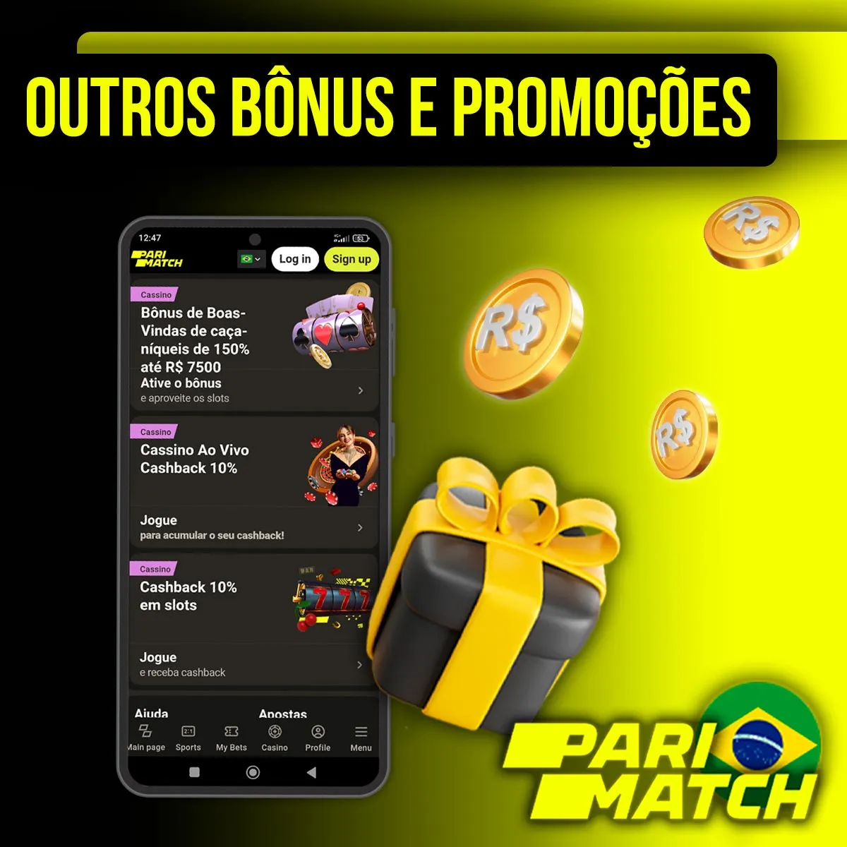 Todos os tipos de bônus da casa de apostas Parimatch no Brasil