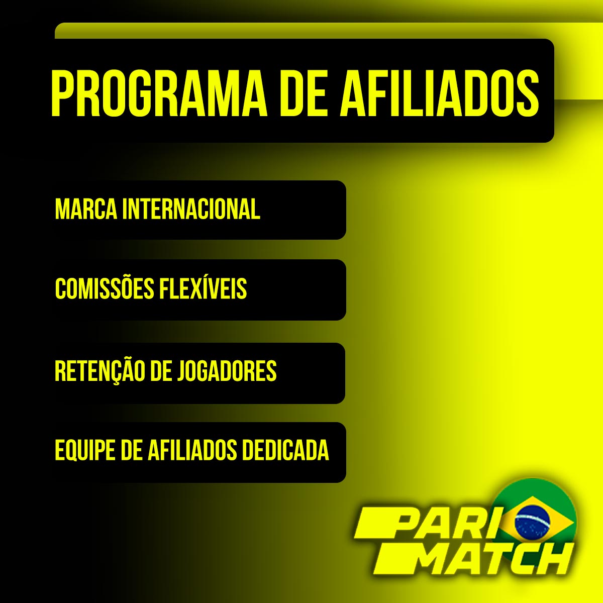 Programa de afiliados da Parimatch no mercado brasileiro de apostas