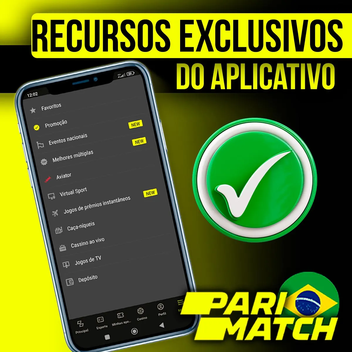 Os principais recursos do aplicativo móvel para Android da casa de apostas Parimatch no Brasil