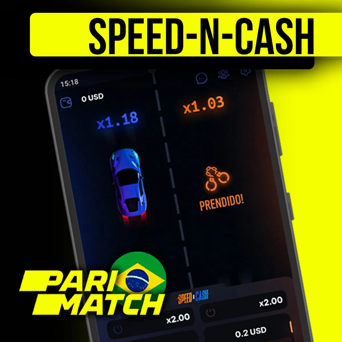 Popular jogo de cassino Speed-n-Cash na casa de apostas Parimatch no Brasil