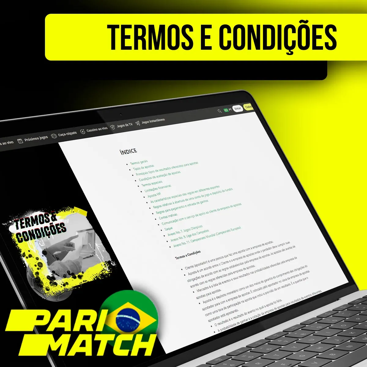 Condições e requisitos da casa de apostas Parimatch no Brasil