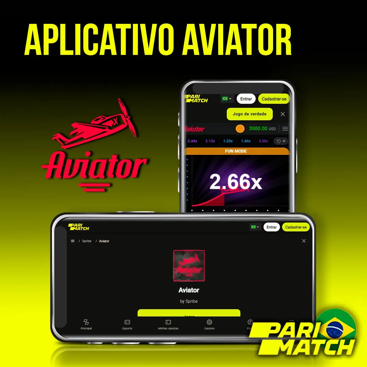 Aplicativo da Parimatch para jogar Aviator