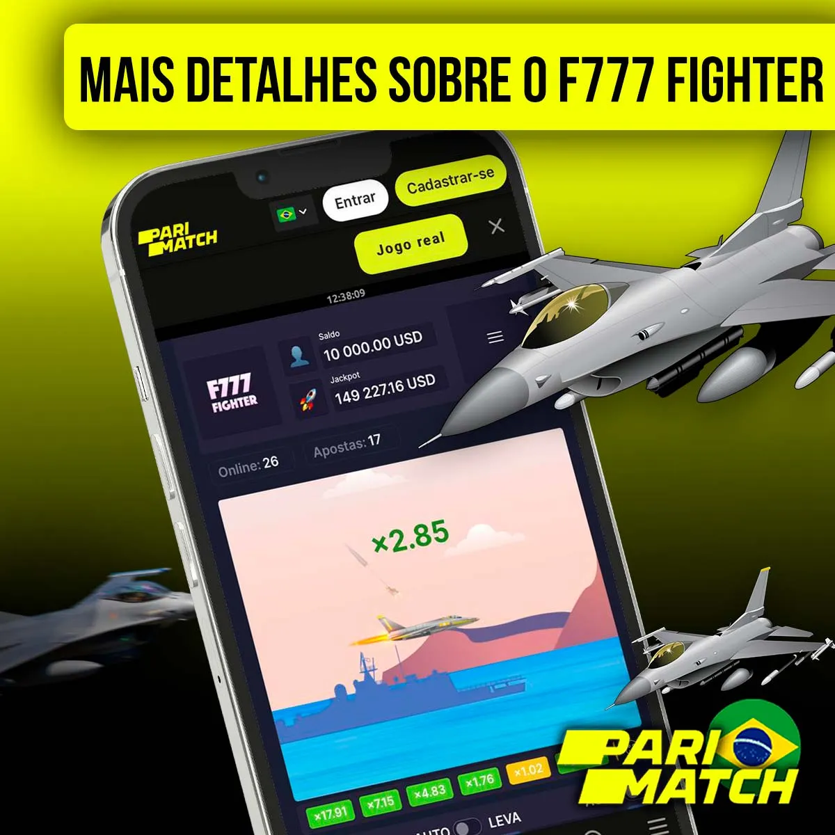 Mais informações sobre o Parimatch F777 Fighter