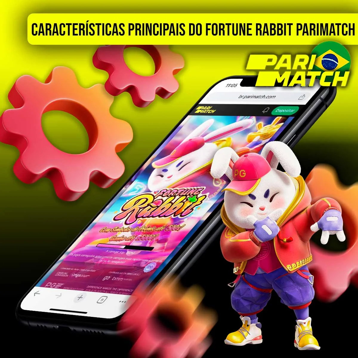 Quais são as principais características do Parimatch Fortune Rabbit