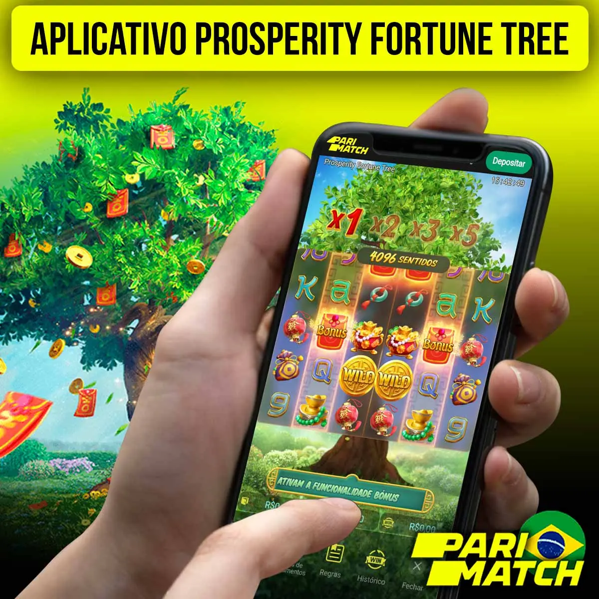 Aplicativo da Parimatch para jogar Prosperity Fortune Tree