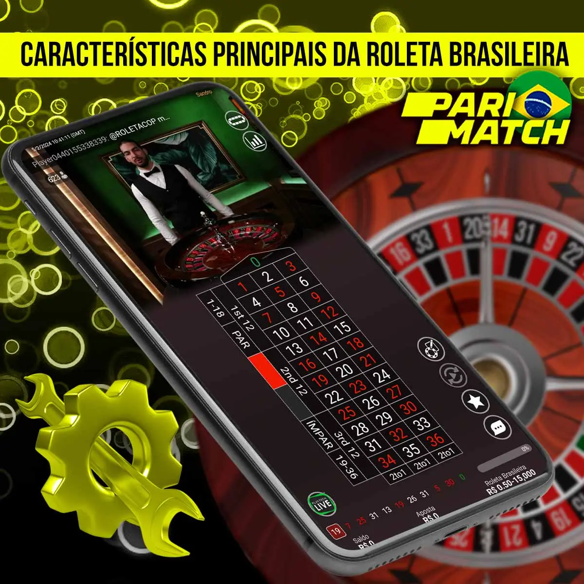 Quais são as principais características do Roleta Brasileira Parimatch