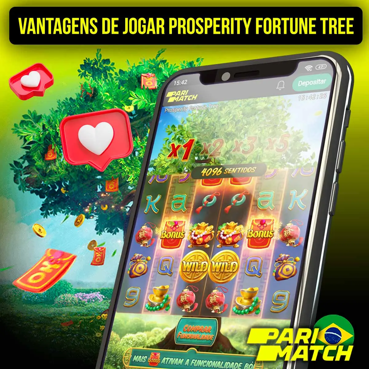 Vantagens de jogar na plataforma Parimatch Prosperity Fortune Tree