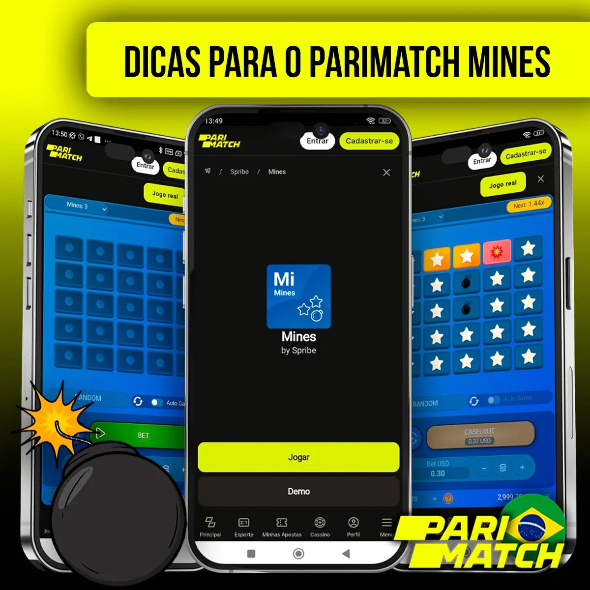 Dicas para jogar Parimatch mines